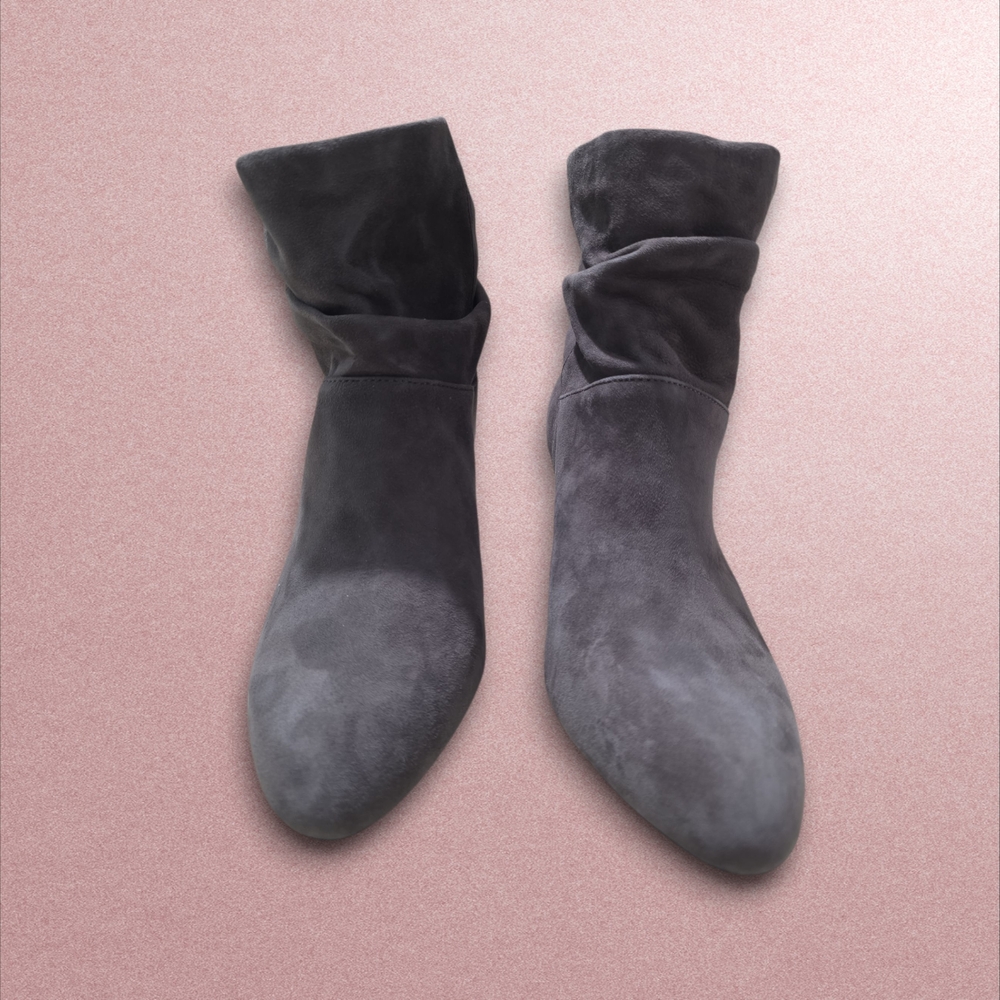 Alex Marie Gray Suede Ankle Booties